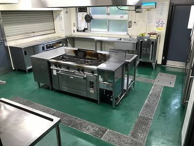 厨房床塗装工事 施工完了