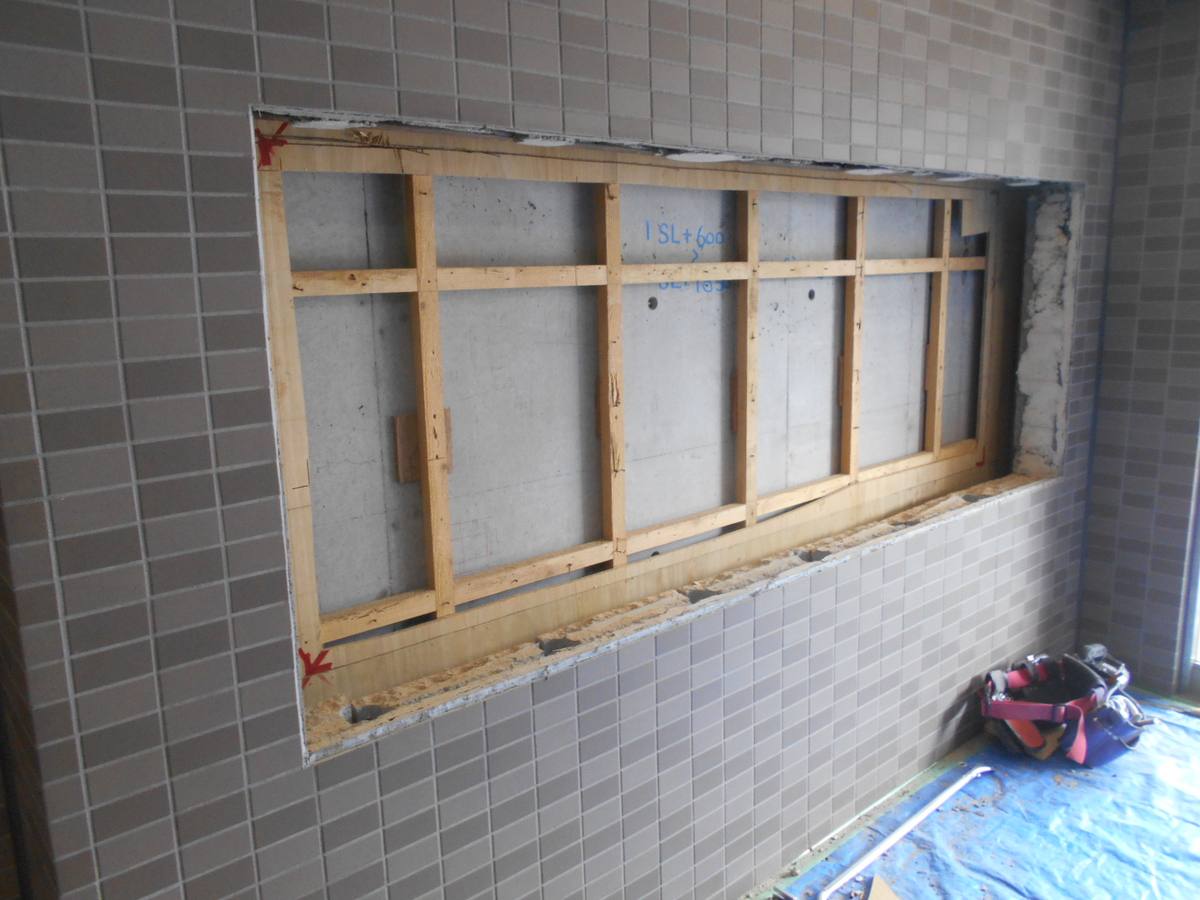 ポスト更新工事 施工中