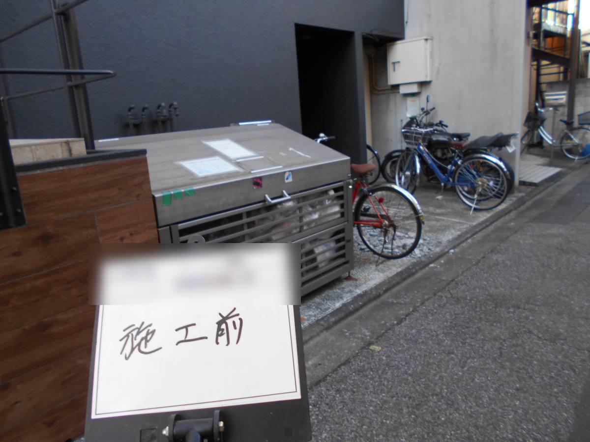 駐輪場改修工事 施工前